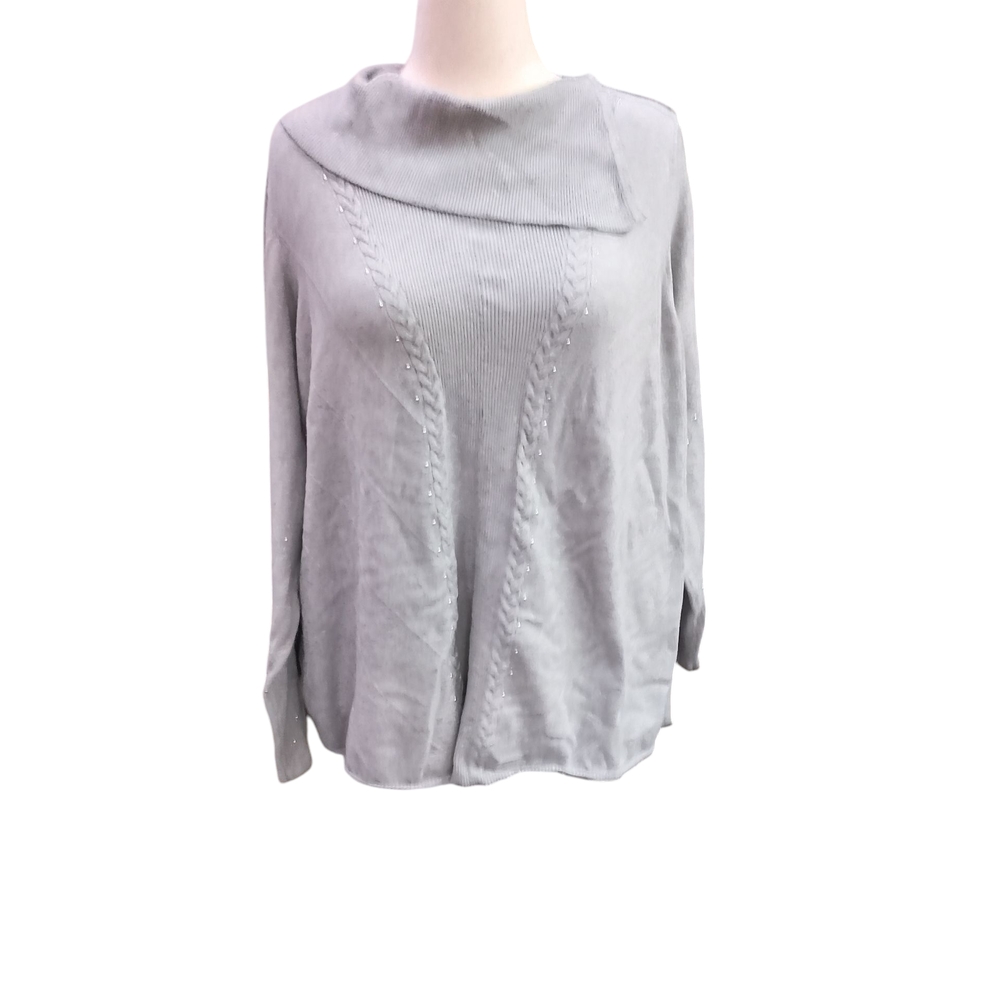 Catherines Soft Gray Turtleneck Sweater